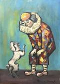 ANNA Margit Harlequin With Dog ANNA Margit Harlequin With Dog