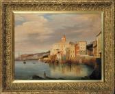ANSALDO FERDINANDO Veduta Di Quinto Con Lanterna Sullo Sfondo ANSALDO FERDINANDO Veduta Di Quinto Con Lanterna Sullo Sfondo