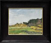 ANTOINE Otto Landschaft Mit Bauern Und Ochsengespann ANTOINE Otto Landschaft Mit Bauern Und Ochsengespann