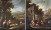 ANTOLINEZ Y SARABIA Francisco Jacob And His Household Journeying To Meet Esau; And Laban Searching For The Images Of Jacob As Secreted By Rachel ANTOLINEZ Y SARABIA Francisco Jacob And His Household Journeying To Meet Esau; And Laban Searching For The Images Of Jacob As Secreted By Rachel