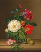 ANTON Flower Piece In A Glass Vase ANTON Flower Piece In A Glass Vase