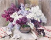 ANTONIA KRIZSAN JANOSNE Csikos Still Life With Lilacs ANTONIA KRIZSAN JANOSNE Csikos Still Life With Lilacs