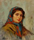 ANTONINI Dante Portrait Of A Young Peasant Woman ANTONINI Dante Portrait Of A Young Peasant Woman