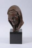 ANTONOPLOS Michael Anthony Bust Of Old Woman ANTONOPLOS Michael Anthony Bust Of Old Woman