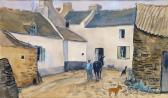 ANTRAL Louis Robert Bretagne, Rue De Village Animée ANTRAL Louis Robert Bretagne, Rue De Village Animée