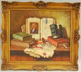 APATFALVI Czene Janos Still Life With Books APATFALVI Czene Janos Still Life With Books