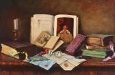 APATFALVI Czene Janos Still Life With Books And Letters APATFALVI Czene Janos Still Life With Books And Letters