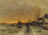 APOL Louis Francis Henri A Colourful Sunset In Winter APOL Louis Francis Henri A Colourful Sunset In Winter