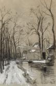 APOL Louis Francis Henri Winter Landscape APOL Louis Francis Henri Winter Landscape