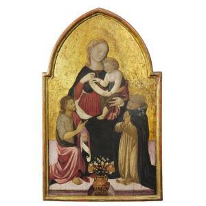  Apollonio di Giovanni - Madonna e Dia das Crianças entre San Giovanni Battista e San Domenico