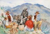 APPERLEY George Owen Wynne Figures Picnicking On A Hillside APPERLEY George Owen Wynne Figures Picnicking On A Hillside