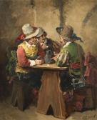 APPERT Georges Trois Mousquetaires Attablés Et Mousquetaire Séduisant Une Jeune Femme Avec Un Joueur De Fifre APPERT Georges Trois Mousquetaires Attablés Et Mousquetaire Séduisant Une Jeune Femme Avec Un Joueur De Fifre