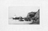 APPIAN Adolphe Barque De Pecheurs Faisant Escale Dans Les Rochers De Collioure APPIAN Adolphe Barque De Pecheurs Faisant Escale Dans Les Rochers De Collioure