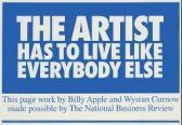 APPLE Billy The Artist Has To Live Like Everybody Else APPLE Billy The Artist Has To Live Like Everybody Else