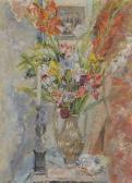 ARAPOFF Alexis Pawlowitsch Still Life With Flowers And Candle ARAPOFF Alexis Pawlowitsch Still Life With Flowers And Candle