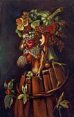 ARCIMBOLDO Giuseppe Aus Früchten Und Gemüse Gebildeter Männerkopf Im Profil ARCIMBOLDO Giuseppe Aus Früchten Und Gemüse Gebildeter Männerkopf Im Profil