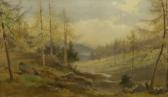 ARDEN Edward A Mountain Glen With Pine Trees ARDEN Edward A Mountain Glen With Pine Trees