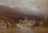 ARDEN Edwin A Pastoral Landscape With Figures On A Path ARDEN Edwin A Pastoral Landscape With Figures On A Path