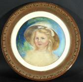 ARDENNE Lucien Portrait Eines Mädchens Mit Strohhut ARDENNE Lucien Portrait Eines Mädchens Mit Strohhut