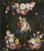 ARELLANO Y FRANCISCO CAMILO de Juan Vierge À L'enfant Dans Une Guirlande De Fleurs, D'après ARELLANO Y FRANCISCO CAMILO de Juan Vierge À L'enfant Dans Une Guirlande De Fleurs, D'après