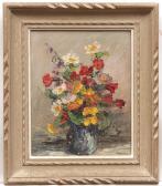ARGENSON A. Still Life Study Of Mixed Flowers In A Vase ARGENSON A. Still Life Study Of Mixed Flowers In A Vase