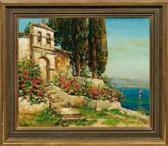 ARGYROS Oumbertos Ansicht Der Küste Vonkorfu Mit Blick Auf Ein Kloster ARGYROS Oumbertos Ansicht Der Küste Vonkorfu Mit Blick Auf Ein Kloster