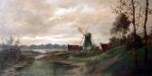 ARING P.S. Windmühlen-kolke Am Flußdelta Umgeben Von Bäumen ARING P.S. Windmühlen-kolke Am Flußdelta Umgeben Von Bäumen