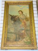 ARMENISE Raffaele Beautiful Image Of A Woman With A Donkey ARMENISE Raffaele Beautiful Image Of A Woman With A Donkey
