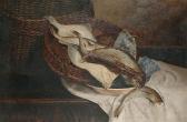 ARMITAGE Thomas Liddall Still Life Of Fish In An Opened Basket On A Table ARMITAGE Thomas Liddall Still Life Of Fish In An Opened Basket On A Table