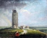 ARNALD George View Of The North Foreland Lighthouse With Horse And Trap To Foreground ARNALD George View Of The North Foreland Lighthouse With Horse And Trap To Foreground