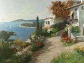 ARNEGGER Alois Mediterranean Coastal View ARNEGGER Alois Mediterranean Coastal View