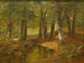 ARNEGGER Alois Wooded Landscape With Stream ARNEGGER Alois Wooded Landscape With Stream
