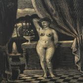 ARNEL Thomas Female Nude In A Classical Interior ARNEL Thomas Female Nude In A Classical Interior