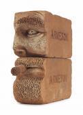 ARNESON Robert Brick With Cigar And Brick With Nose ARNESON Robert Brick With Cigar And Brick With Nose