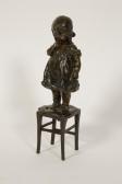 ARNOLD Clara A Young Child Standing On A Stool ARNOLD Clara A Young Child Standing On A Stool