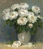 ARNOLD Gerhard Nature Morte Au Pivoines Blanches ARNOLD Gerhard Nature Morte Au Pivoines Blanches