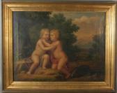ARNOLD Josef Zwei Putten In Landschaft ARNOLD Josef Zwei Putten In Landschaft