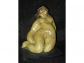 ARNOLD Newell Hillis Glazed Ceramic Nude Female Figure ARNOLD Newell Hillis Glazed Ceramic Nude Female Figure