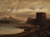ARNZ Albert Italienische Landschaft Mit Vesuv ARNZ Albert Italienische Landschaft Mit Vesuv