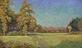 ARP Carl Herbstliche Wiesenlandschaft Mit Häusern Im Hintergrund ARP Carl Herbstliche Wiesenlandschaft Mit Häusern Im Hintergrund