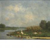 ARTZ Constant David L. Ducks By A Lake ARTZ Constant David L. Ducks By A Lake