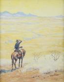 ASCHENBORN Hans Anton Heinrich Lone Scout On Horseback ASCHENBORN Hans Anton Heinrich Lone Scout On Horseback