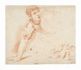 ASCIONE Aniello Study Of A Falling Warrior And Subsidiary Studies Of A Cloth ASCIONE Aniello Study Of A Falling Warrior And Subsidiary Studies Of A Cloth