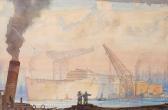 ASHFORD Frederic Charles Port Scene ASHFORD Frederic Charles Port Scene