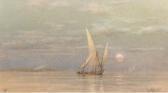 ASHTON William Feluccas On The Nile At Dusk ASHTON William Feluccas On The Nile At Dusk