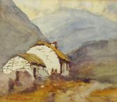 Askell Ann Road Scene With Church In The Middle Ground Askell Ann Road Scene With Church In The Middle Ground