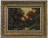 Aston Knight Lewis Cottage Along A Stream Aston Knight Lewis Cottage Along A Stream