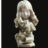 ASTORI Enrico A Bust Of A Child With A Lace Collar ASTORI Enrico A Bust Of A Child With A Lace Collar