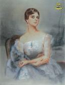 ATTESLANDER Zofia Portret Młodej Damy ATTESLANDER Zofia Portret Młodej Damy