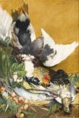 ATTINGER Lucie, Mme. Caumont Stillleben Mit Geflügel, Fischen Und Gemüse. ATTINGER Lucie, Mme. Caumont Stillleben Mit Geflügel, Fischen Und Gemüse.